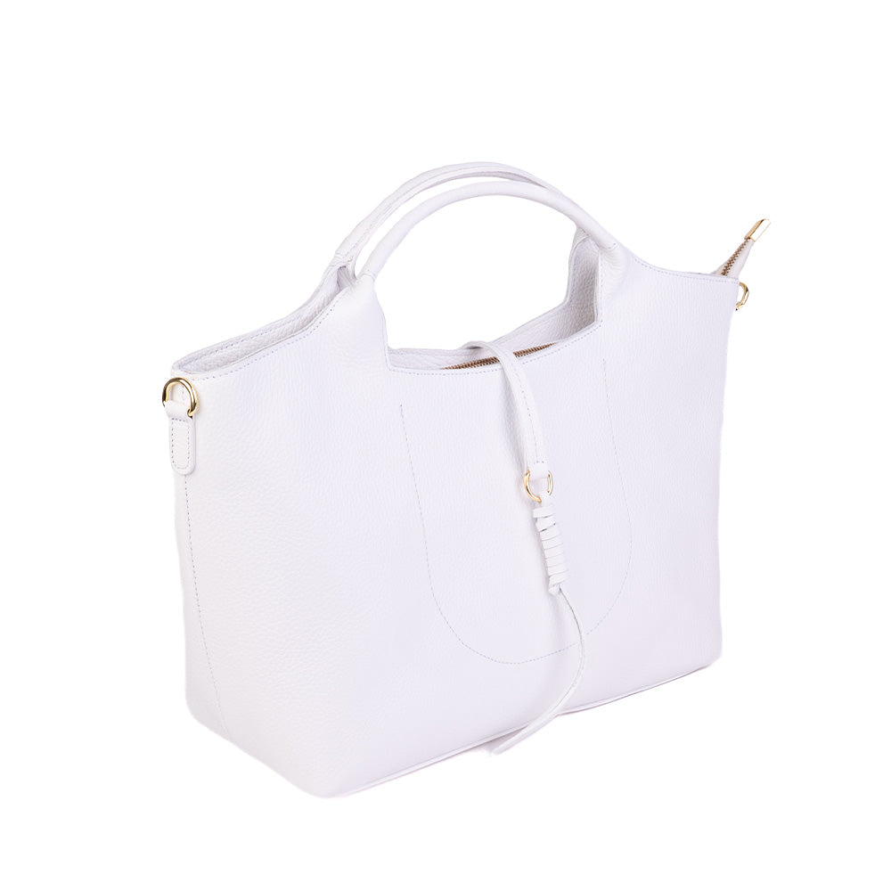 BORSA A MANO CON TRACOLLA E CIONDOLO CON NODO