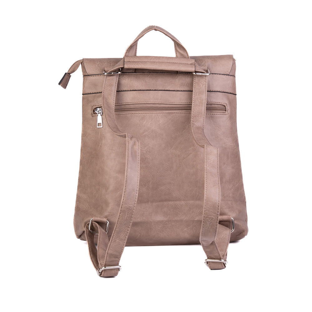 BORSA ZAINO CON MOSCHETTONE CENTRALE