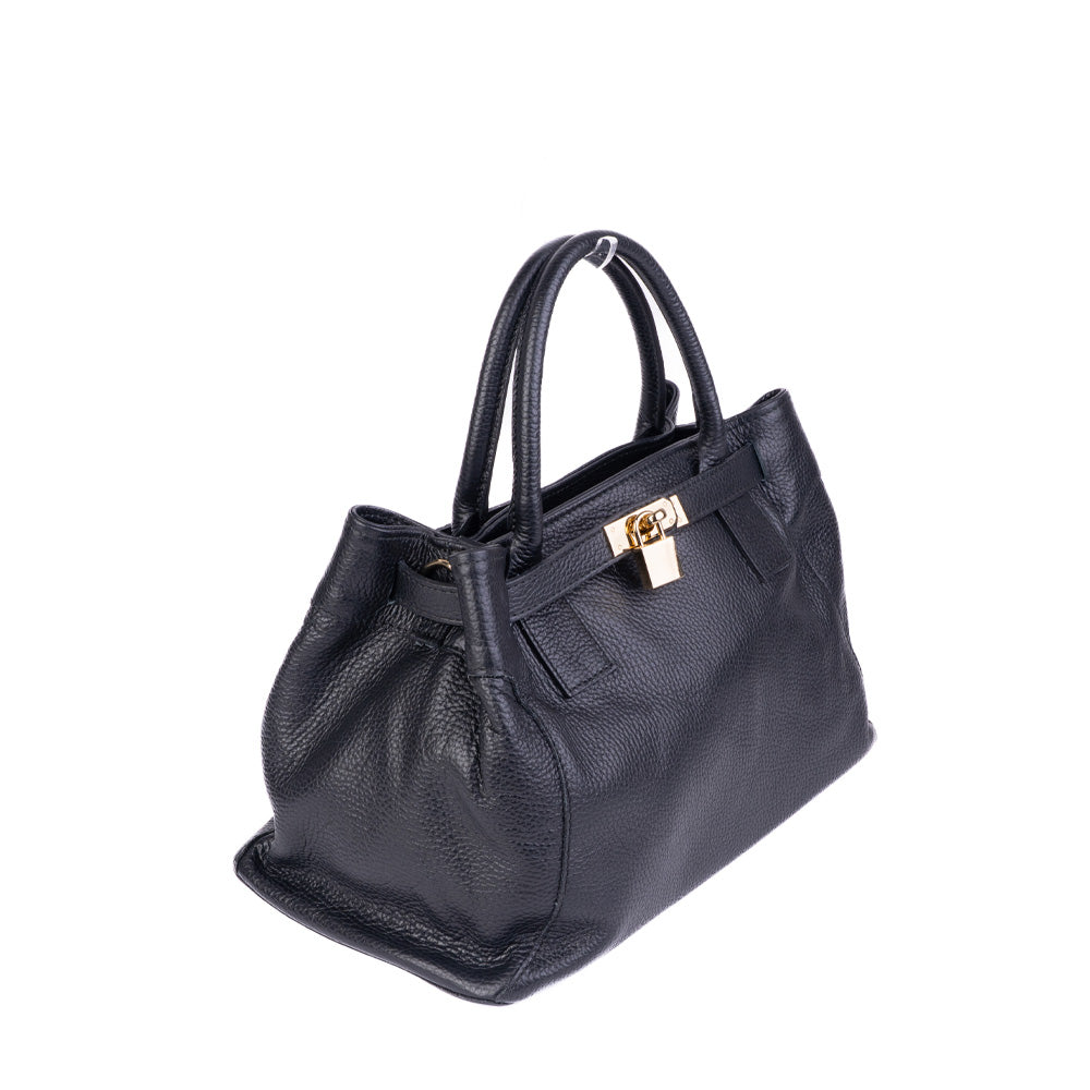 BORSA A MANO GRANDE CON LUCHETTO NELLA PARTE FRONTALE