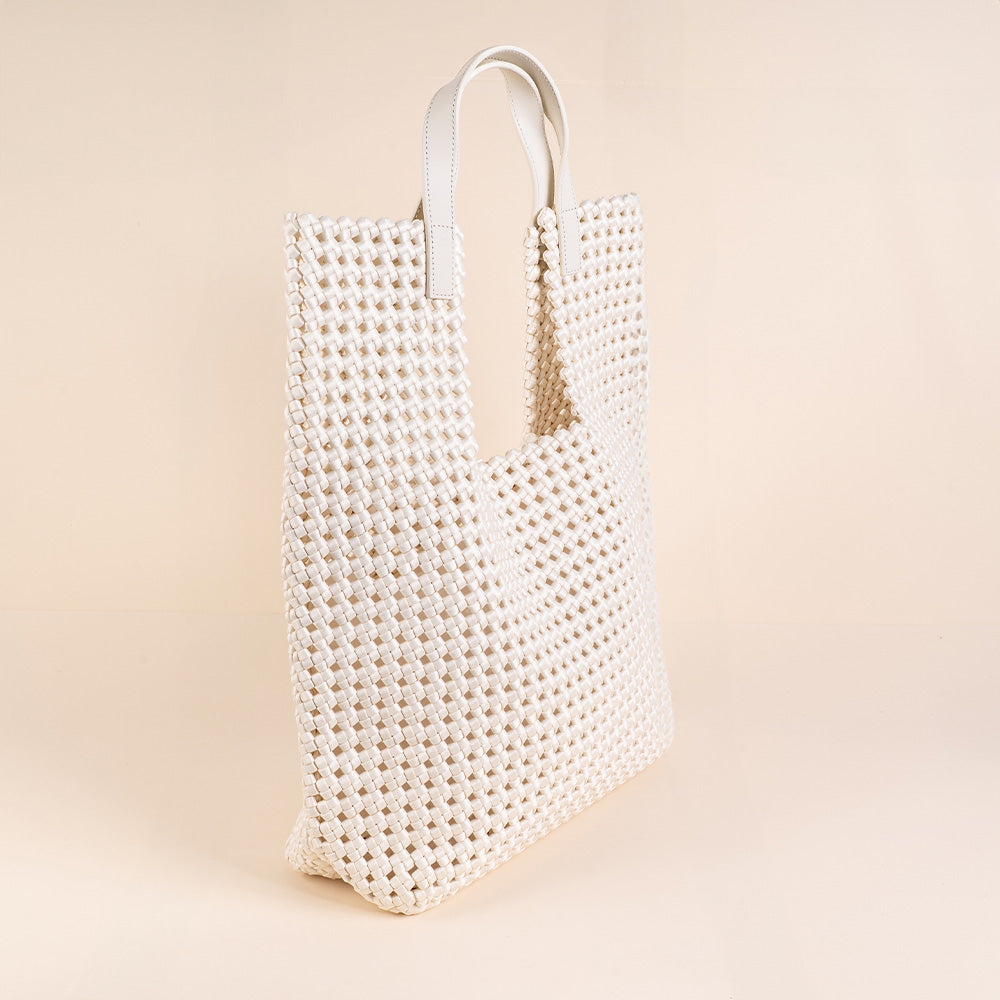 BORSA A SPALLA GRANDE INTRECCIATA CON SVUOTA BORSA