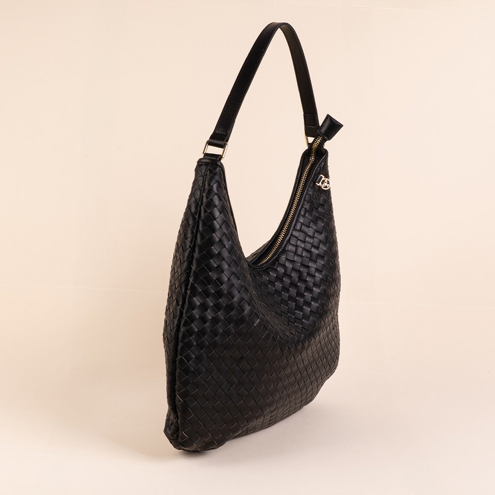 BORSA A SPALLA INTRECCIATA