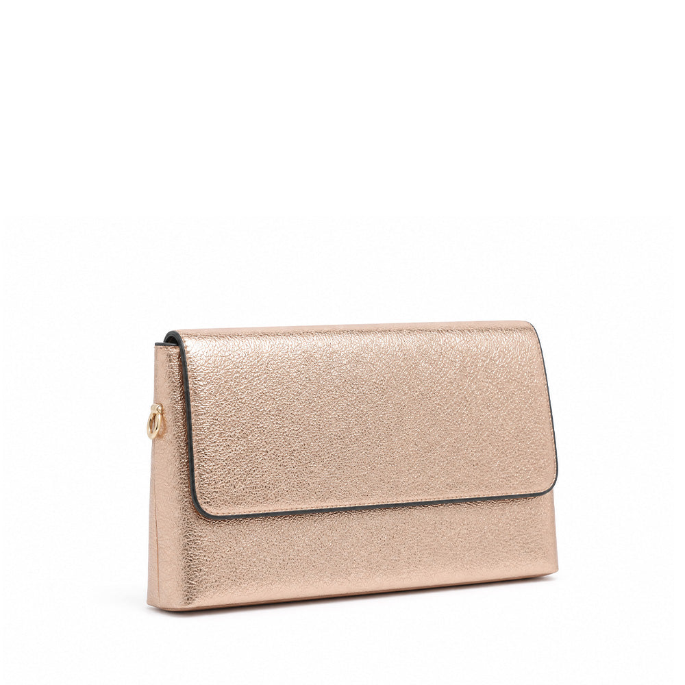 RECTANGULAR RIGID SHOULDER BAG CLUTCH