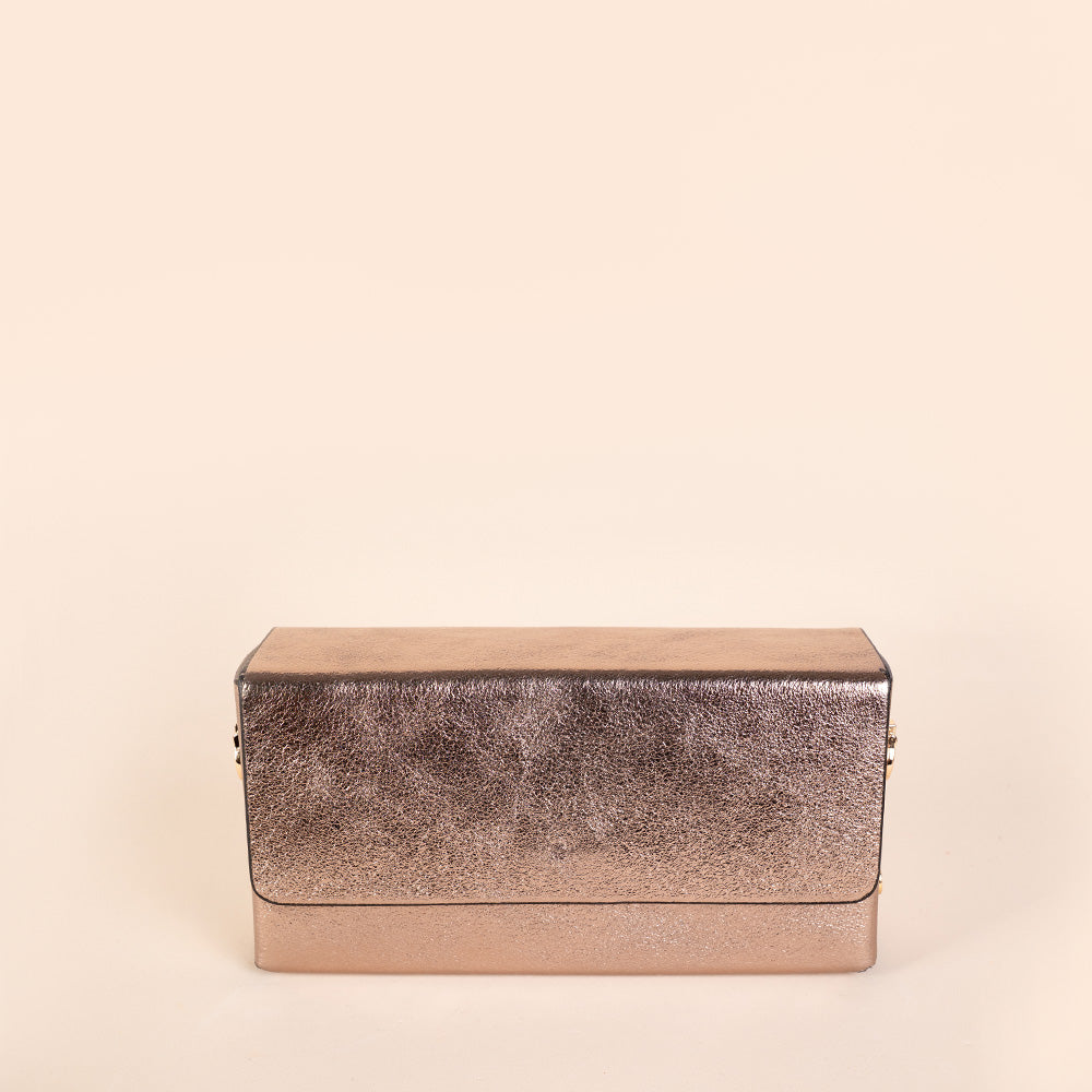 BORSA POCHETTE A TRACOLLA RIGIDA RETTANGOLARE