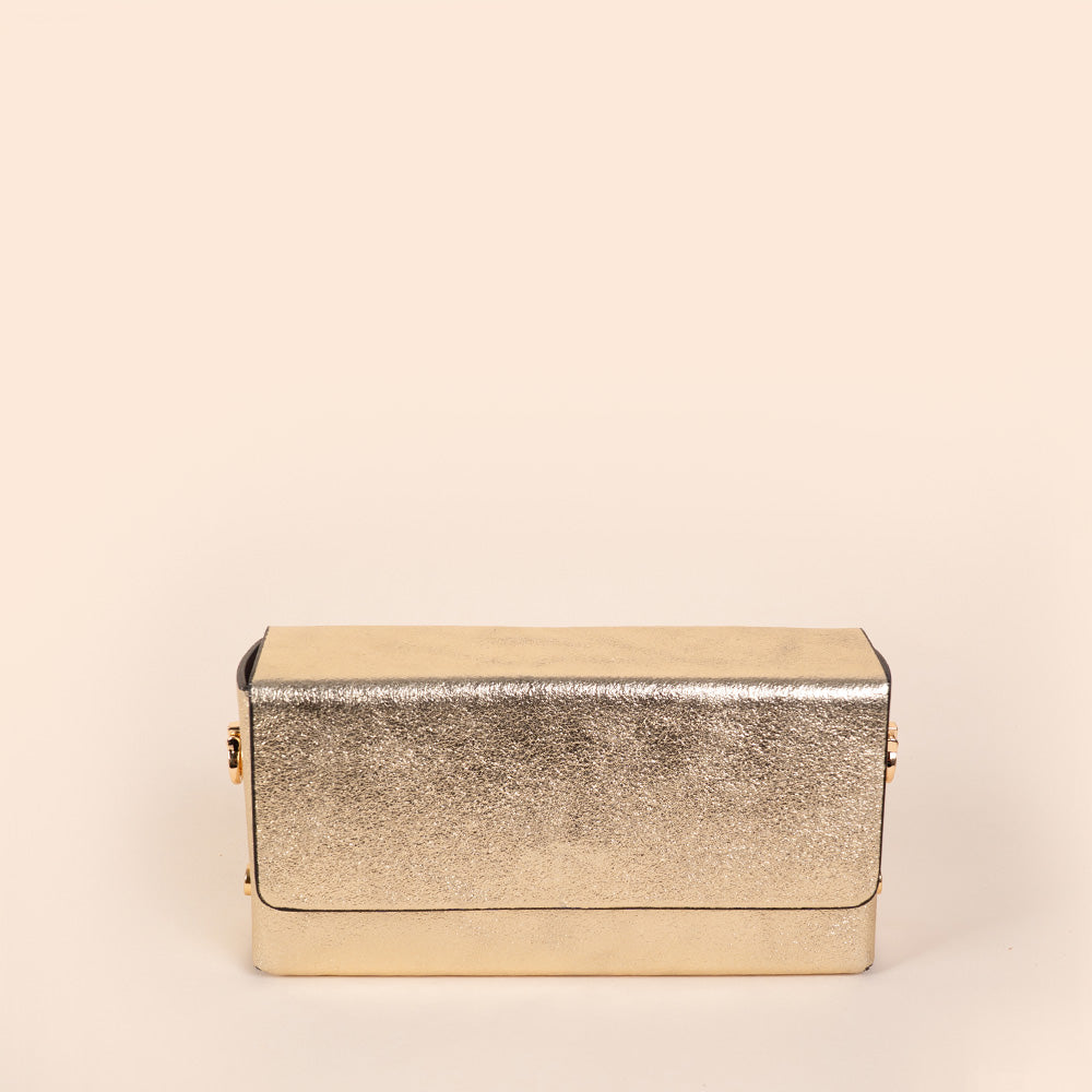 BORSA POCHETTE A TRACOLLA RIGIDA RETTANGOLARE