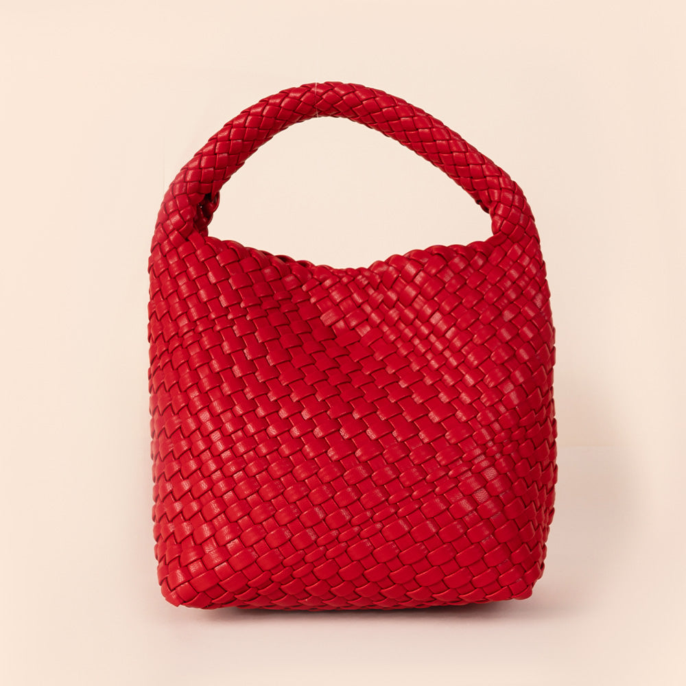 BORSA A MANO INTRECCIATA CON TRACOLLA E SVUOTA BORSA