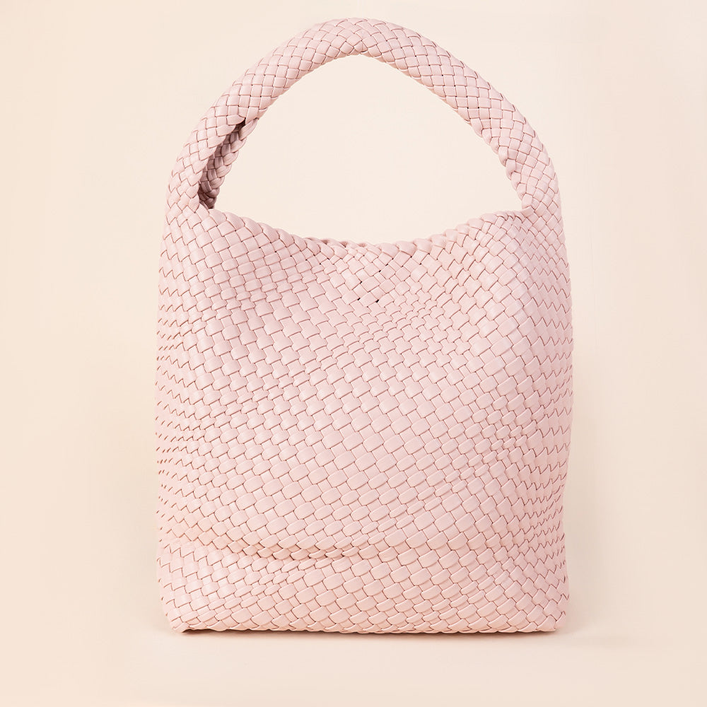 BORSA A SPALLA GRANDE INTRECCIATA CON SVUOTA BORSA
