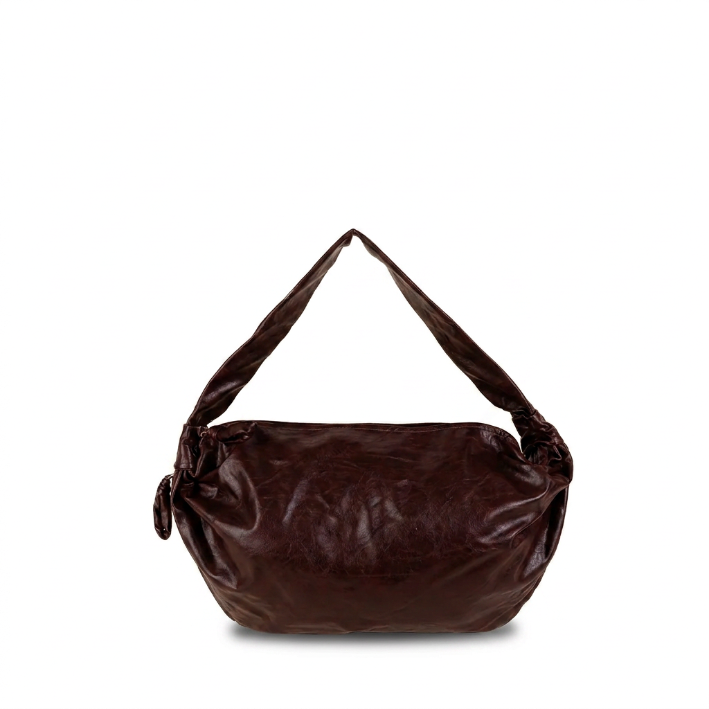 BORSA A SPALLA ALLUNGATA CON ZIP LATERALE