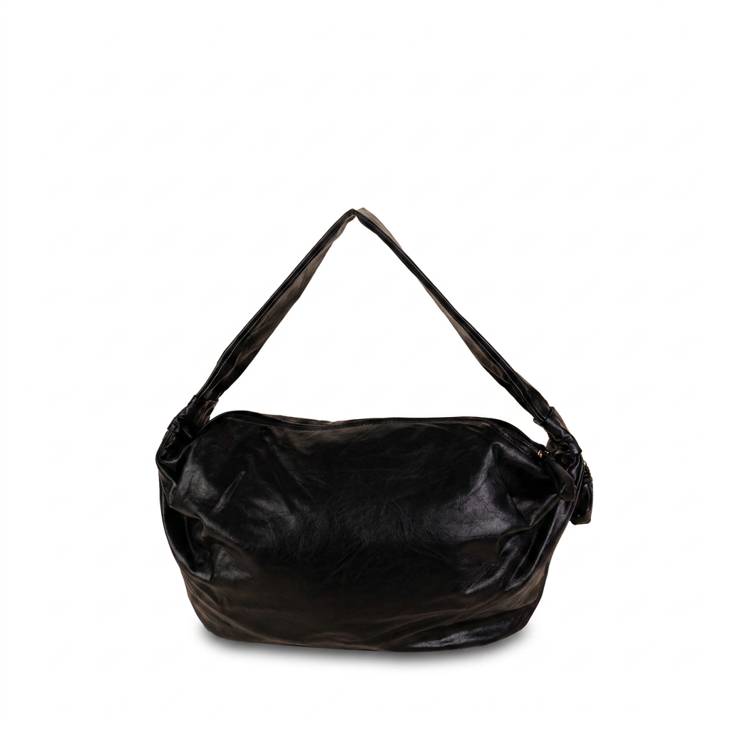 BORSA A SPALLA ALLUNGATA CON ZIP LATERALE