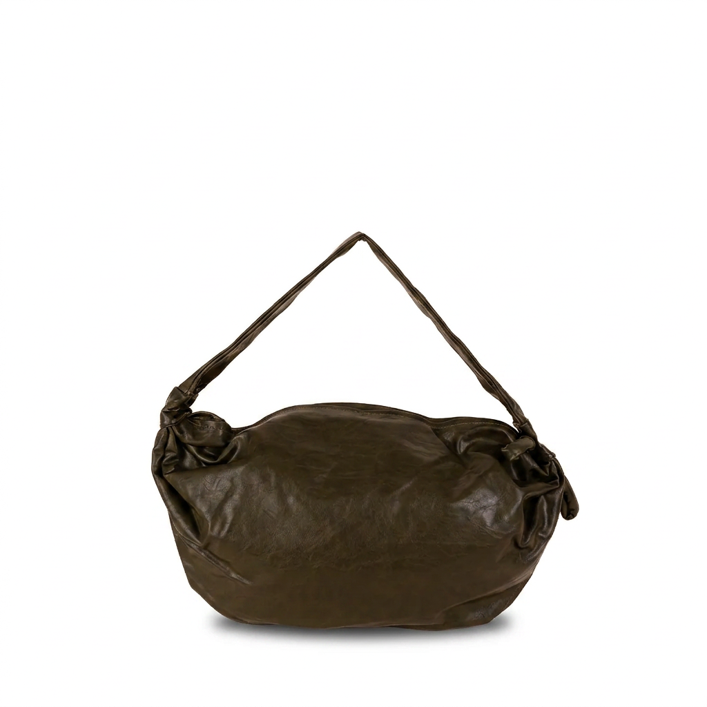 BORSA A SPALLA ALLUNGATA CON ZIP LATERALE