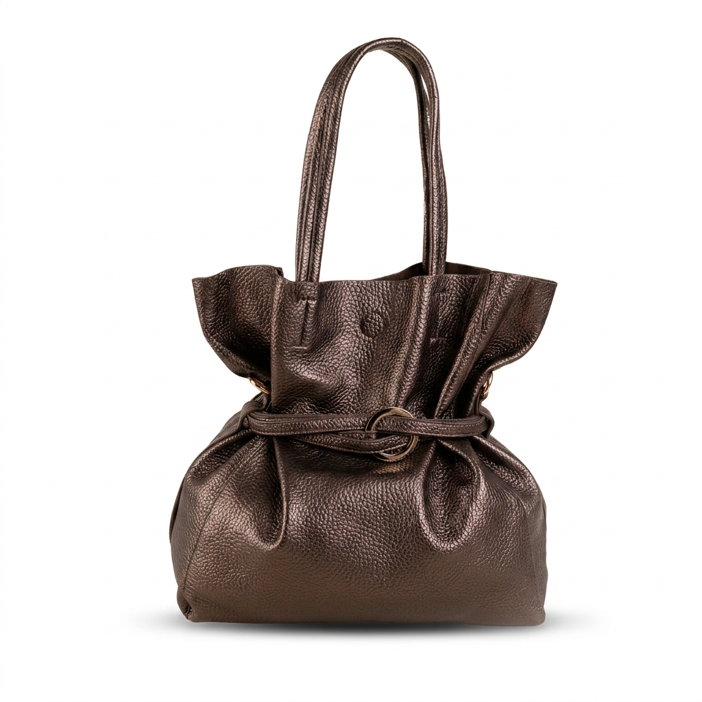 BORSA A SPALLA CON CINTA CENTRALE A TRE FASCE