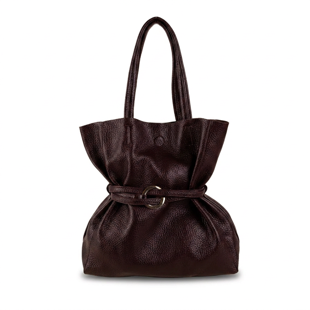 BORSA A SPALLA CON CINTA CENTRALE A TRE FASCE