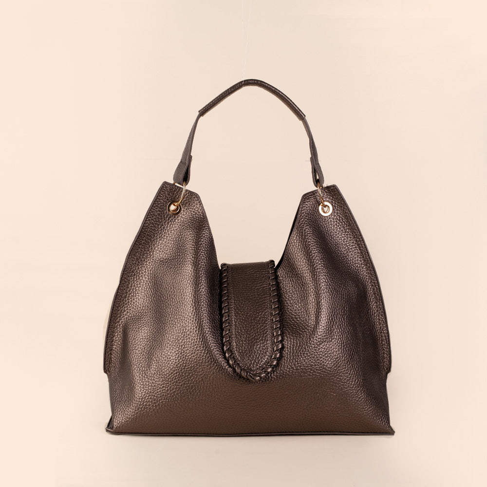 BORSA A MANO CON TRACOLLA E PATTINA FRONTALE