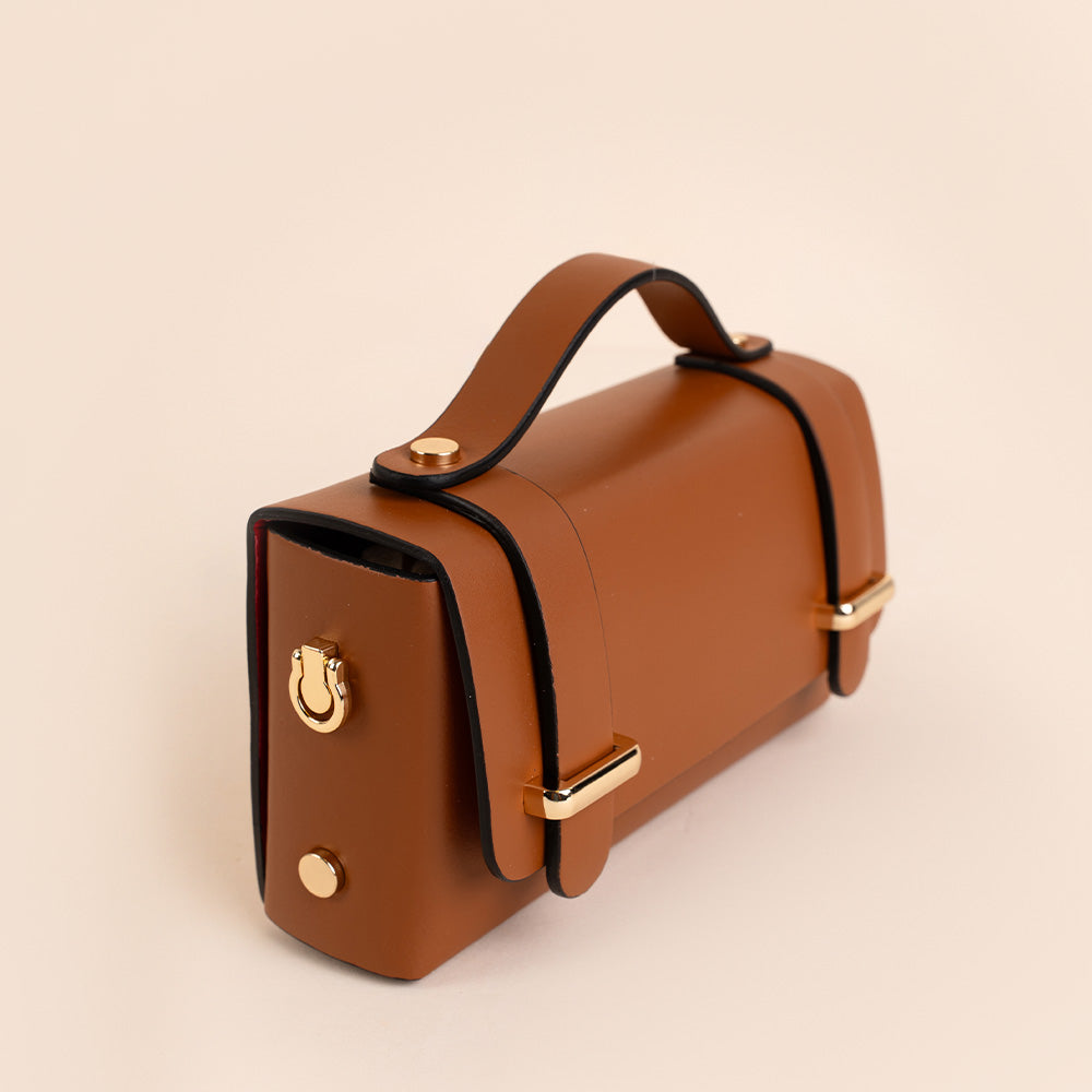 BORSA A MANO PICCOLA CON DOPPIA FIBBIA