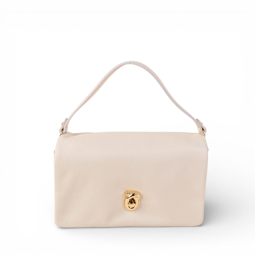 BORSA A MANO CON TRE SCOMPARTI E CHIUSURA A GIRELLO