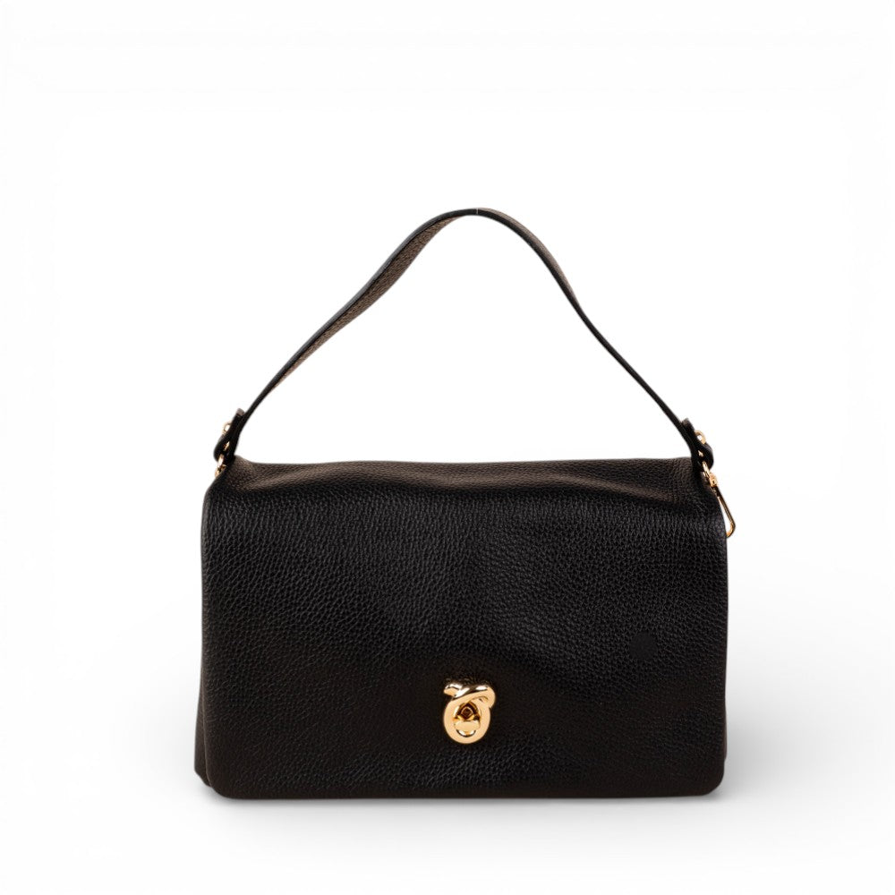 BORSA A MANO CON TRE SCOMPARTI E CHIUSURA A GIRELLO