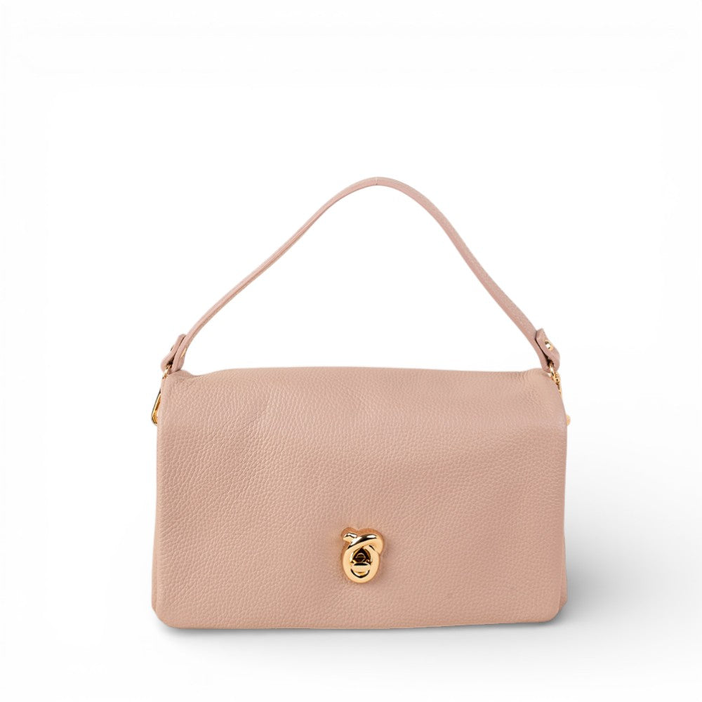BORSA A MANO CON TRE SCOMPARTI E CHIUSURA A GIRELLO