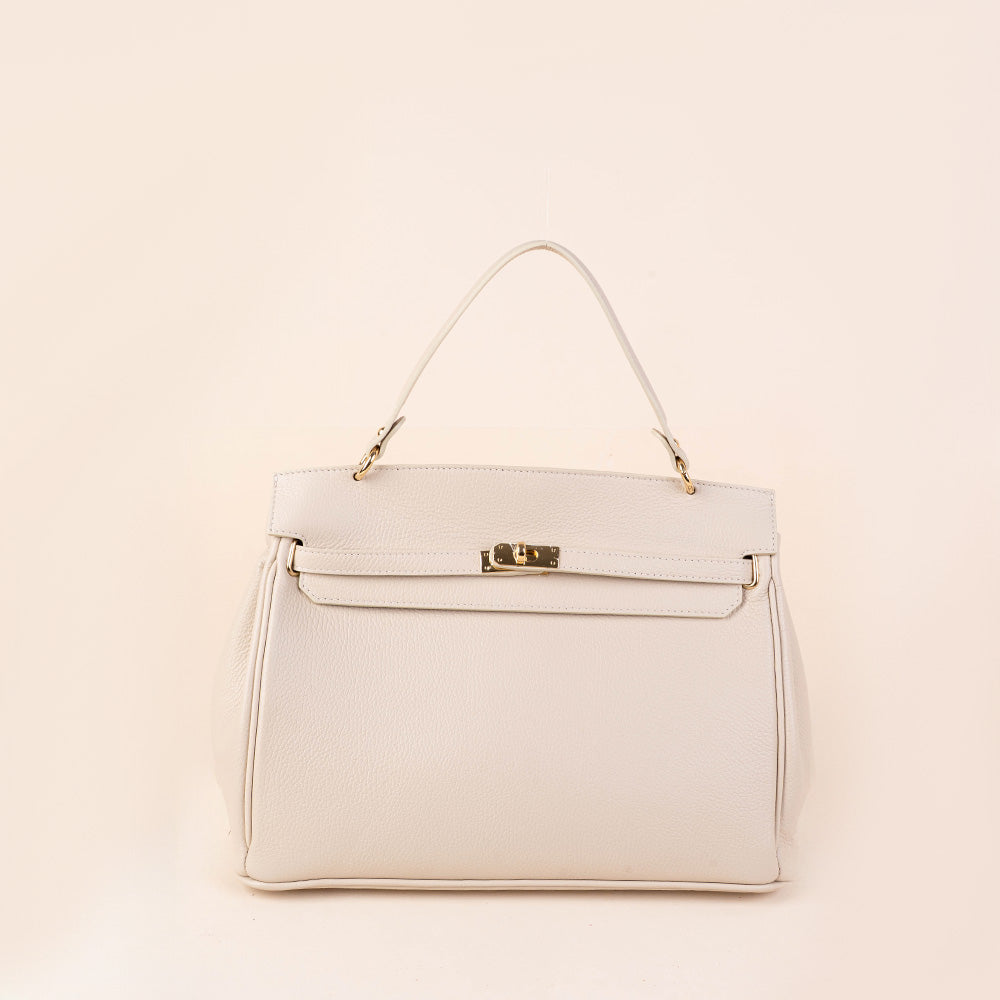 BORSA A MANO MODELLO BIRKIN GRANDE CON CHIUSURA A GIRELLO