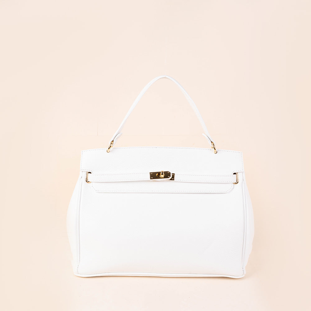 BORSA A MANO MODELLO BIRKIN GRANDE CON CHIUSURA A GIRELLO