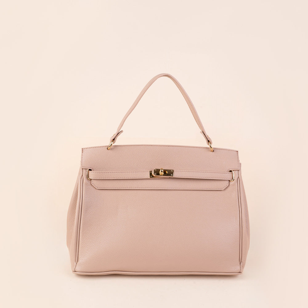 BORSA A MANO MODELLO BIRKIN GRANDE CON CHIUSURA A GIRELLO