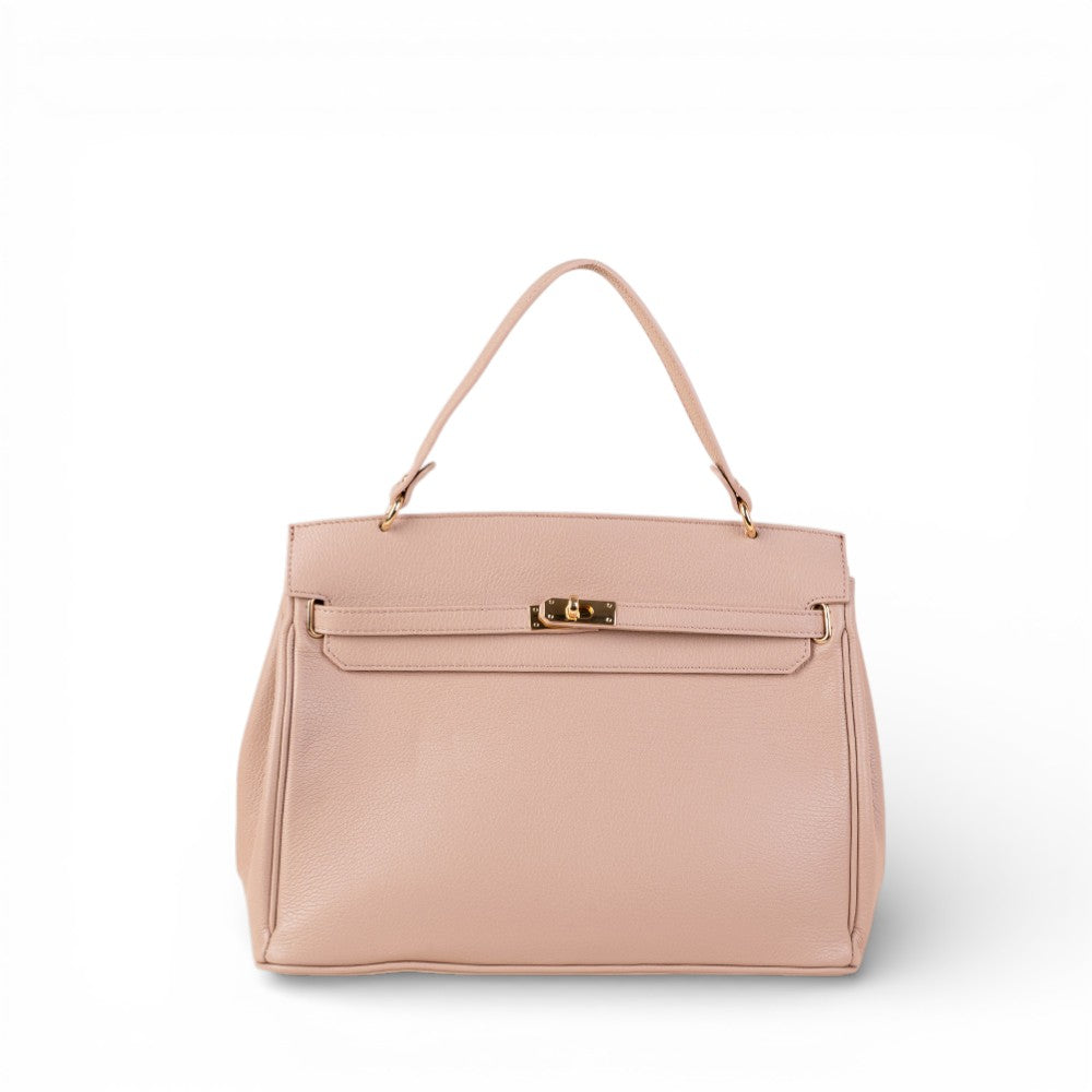 BORSA A MANO MODELLO BIRKIN GRANDE CON CHIUSURA A GIRELLO