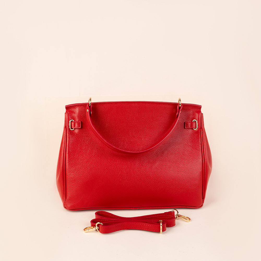 BORSA A MANO MODELLO BIRKIN GRANDE CON CHIUSURA A GIRELLO