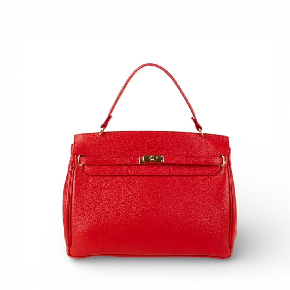BORSA A MANO MODELLO BIRKIN GRANDE CON CHIUSURA A GIRELLO