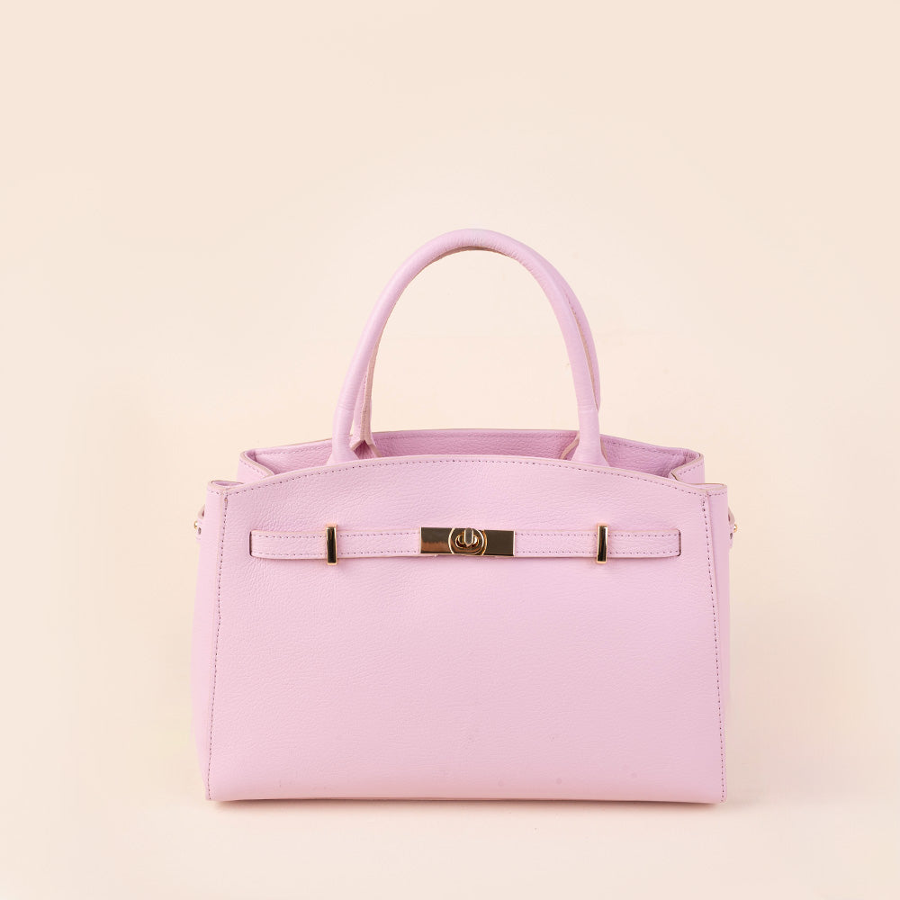 BORSA A MANO MODELLO BIRKIN CON DUE MANICI CHIUSURA A GIRELLO