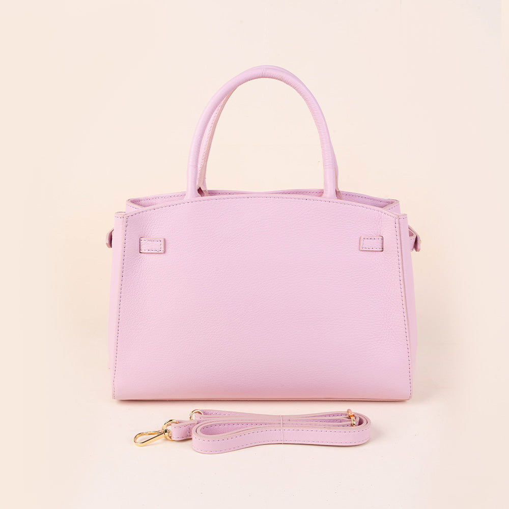 BORSA A MANO MODELLO BIRKIN CON DUE MANICI CHIUSURA A GIRELLO