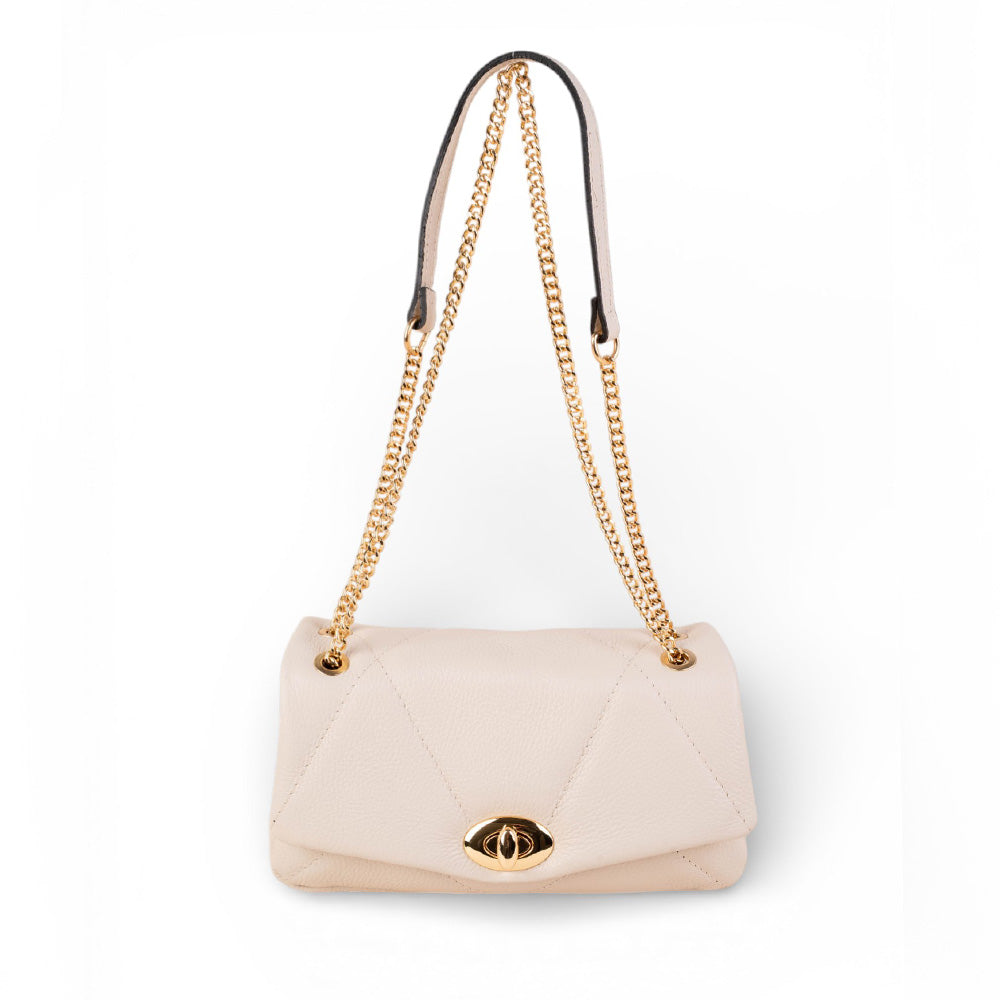 BORSA MATELASSE' CON CHIUSURA A GIRELLO