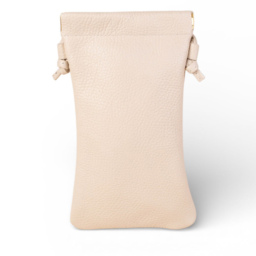 BORSA POCHETTE MODELLO PORTACELLULARE CON TRACOLLA E LACCI
