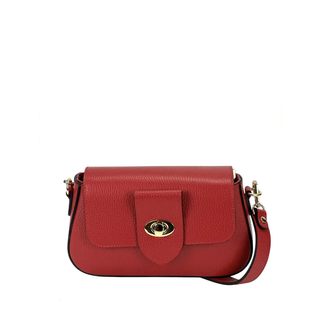 BORSA A TRACOLLA CON PATTINA E CHIUSURA A GIRELLO