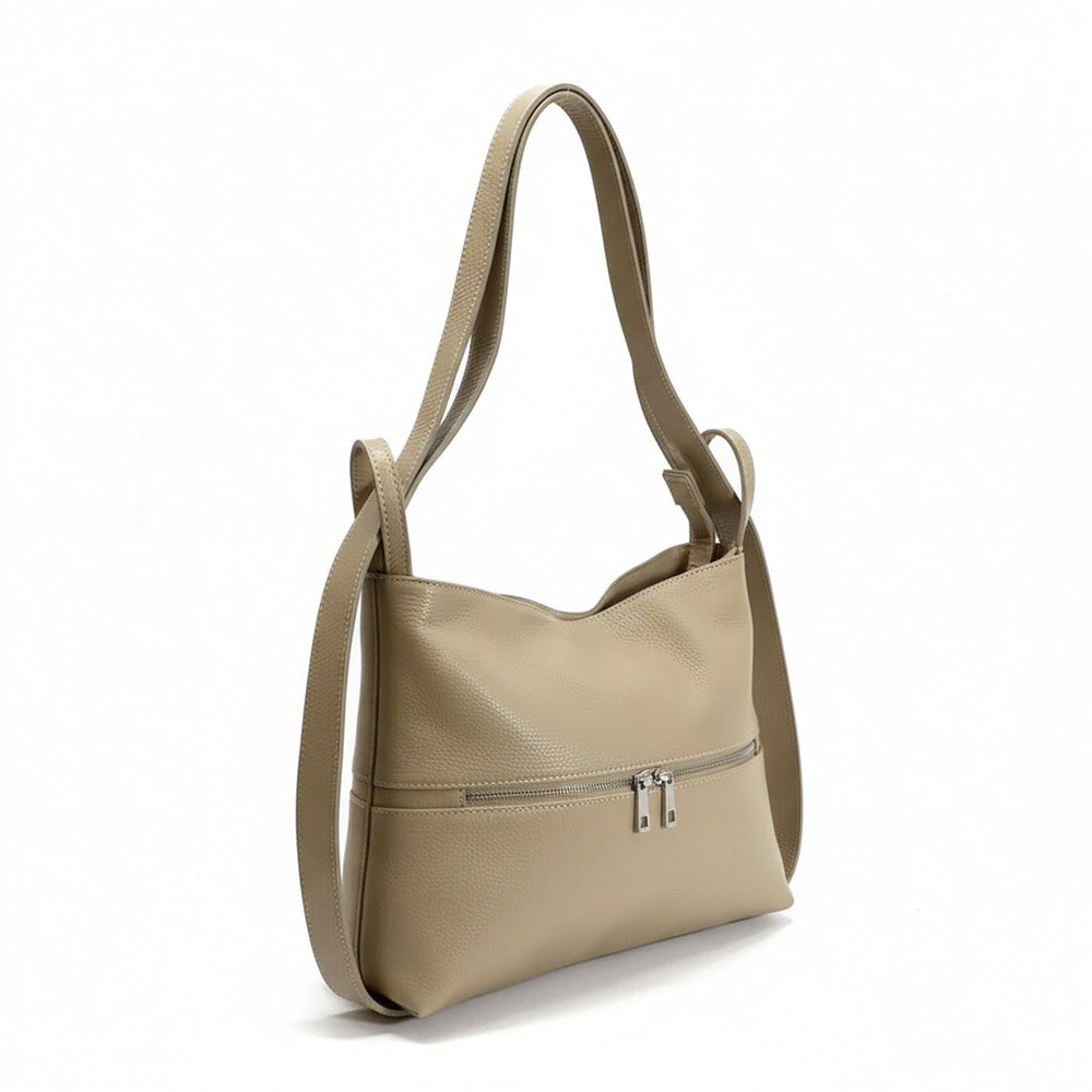 BORSA TRASFORMABILE IN ZAINO CON ZIP POSTERIORE