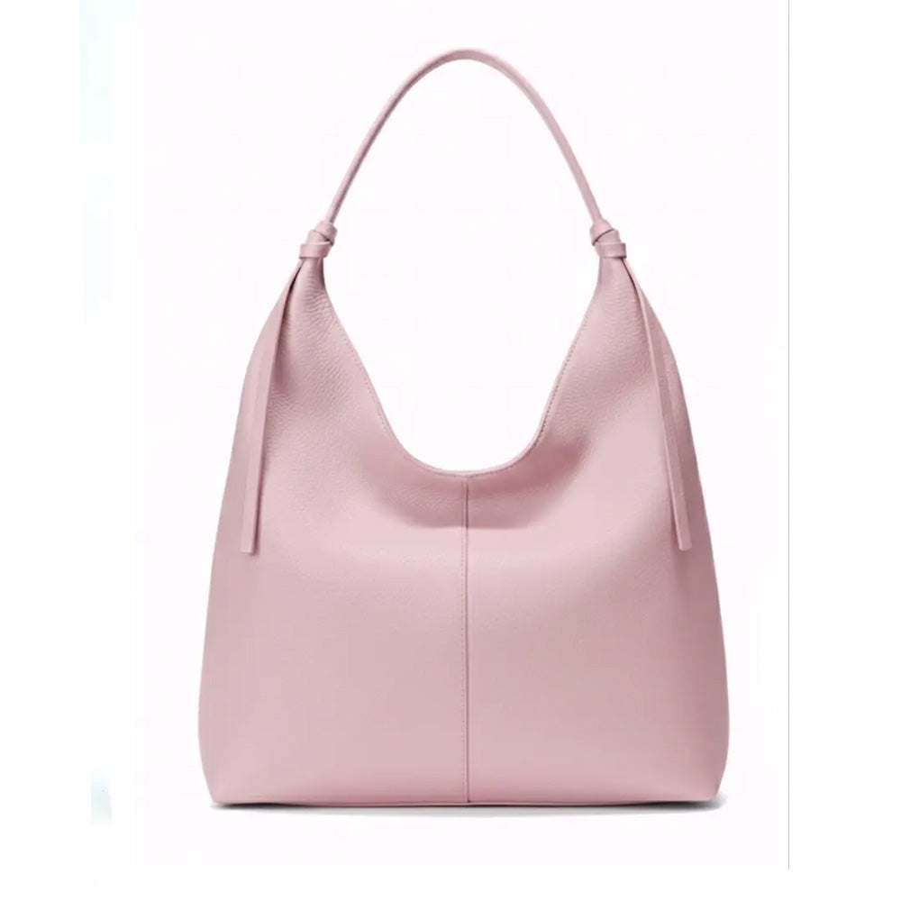 BORSA A SPALLA MODELLO A SACCA CON LACCI SUI MANICI