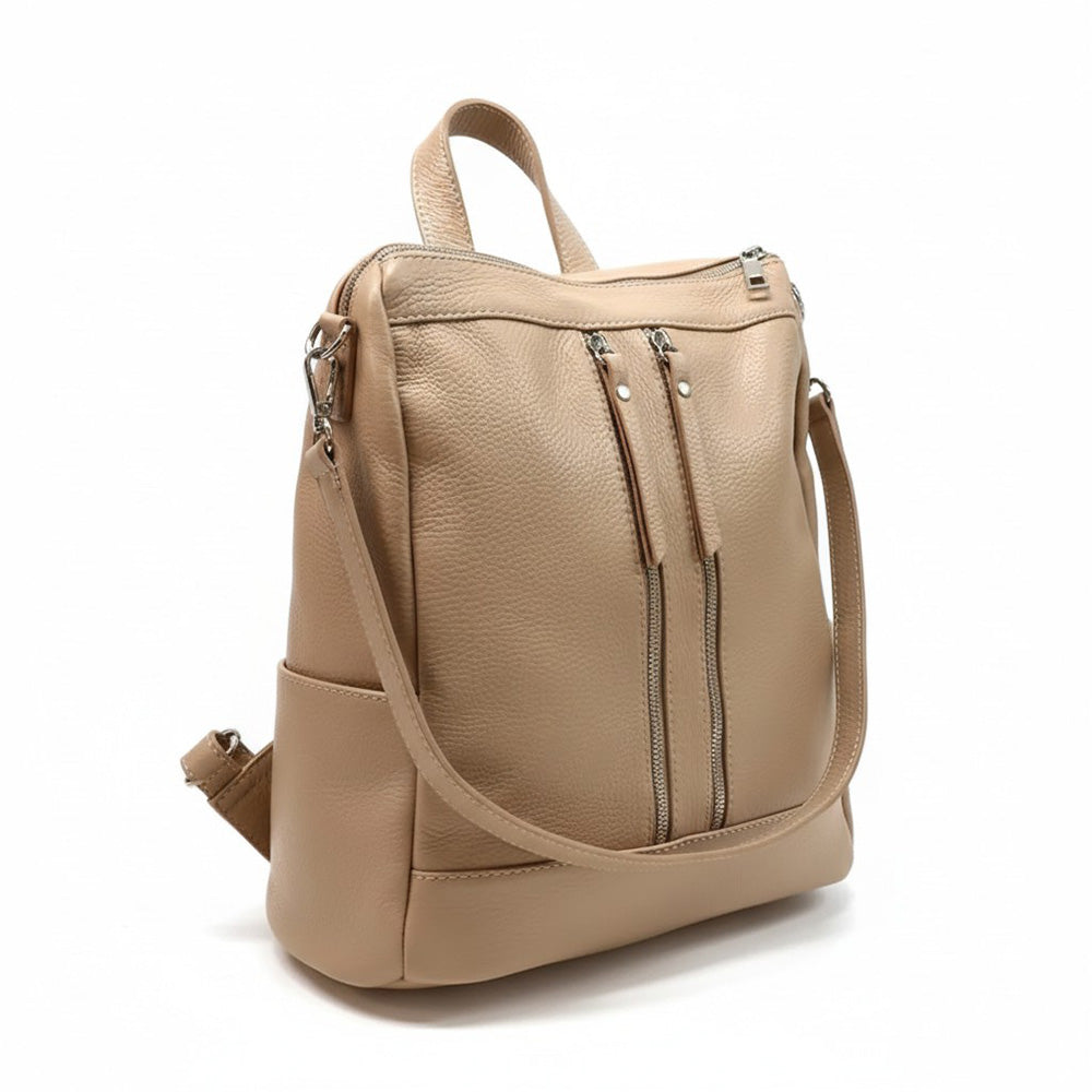 BORZA ZAINO CON DUE ZIP VERTICALI FRONTALI