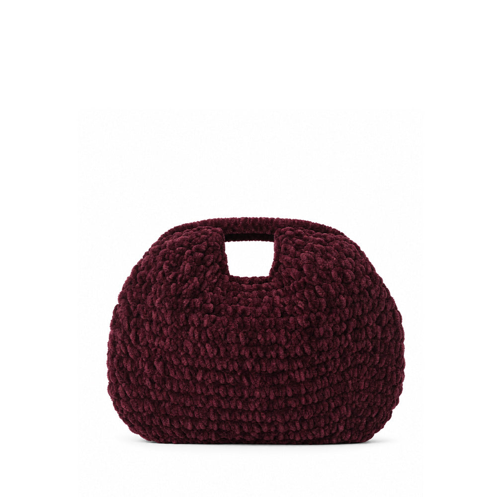 BORSA POCHETTE TRAMA INTRECCIATA CHIUSURA CLICK CLACK