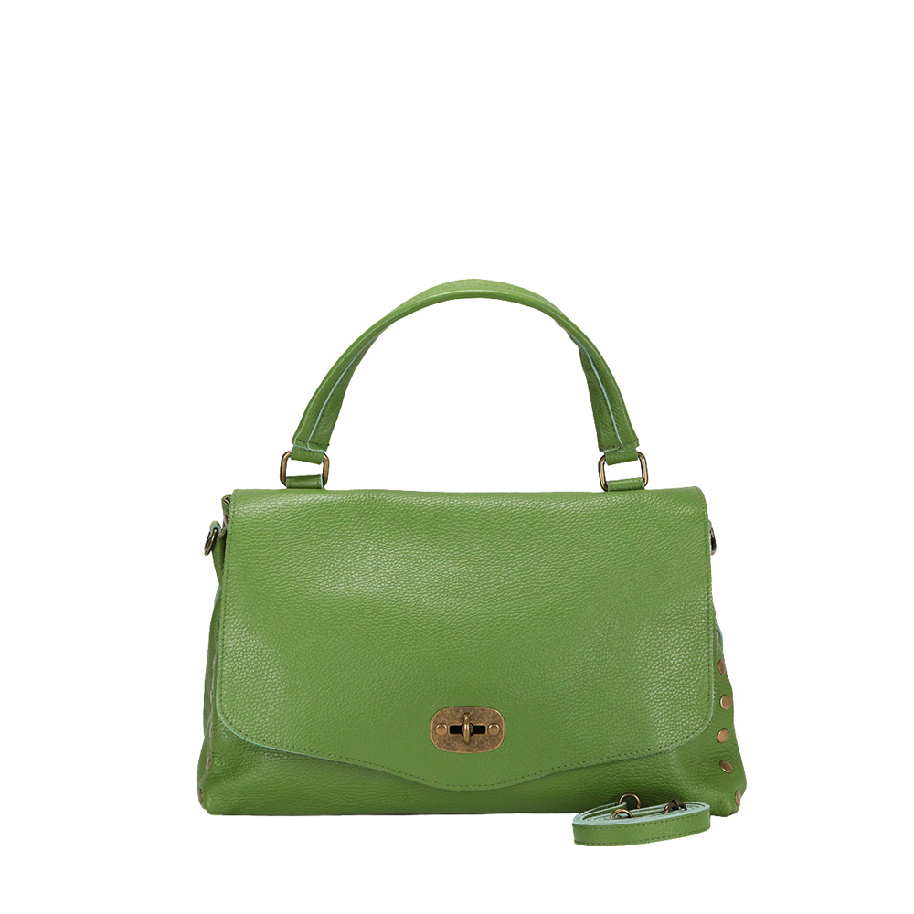 BORSA A SPALLA IN STILE POSTINA CON BORCHIE LATERALI