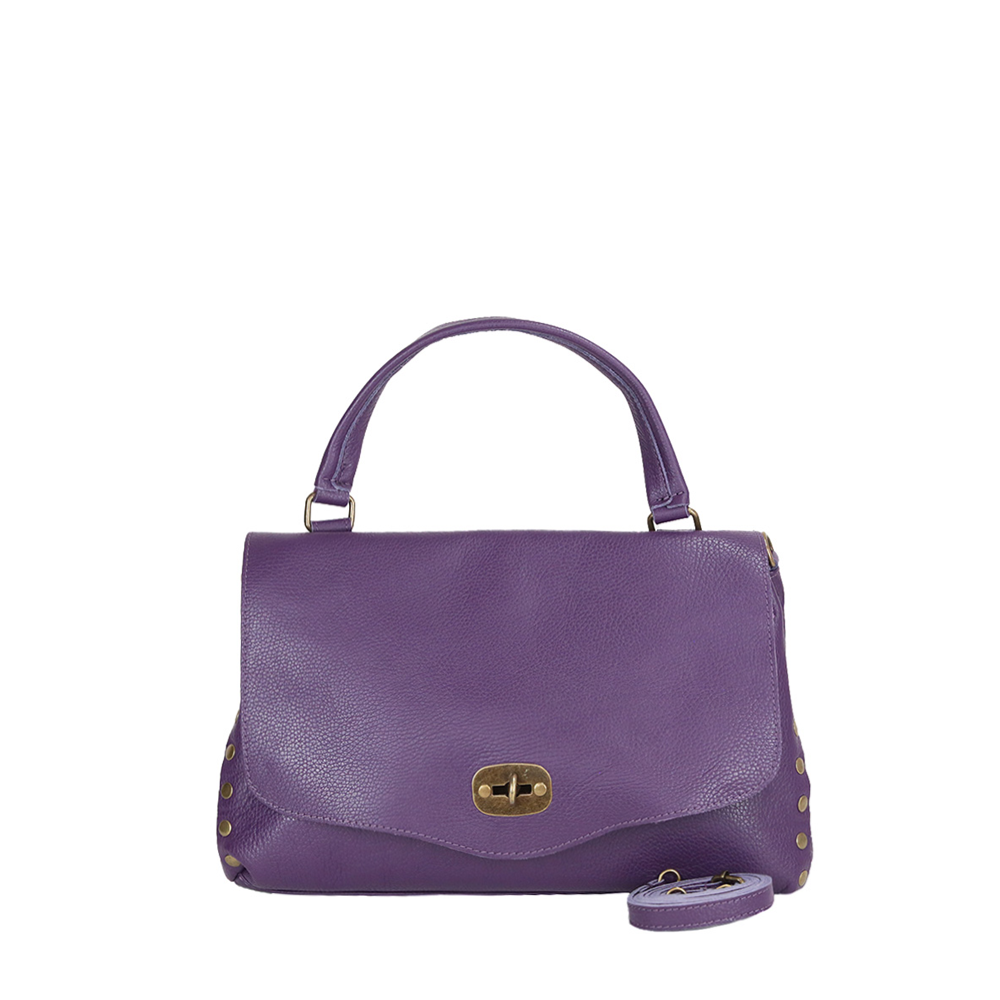 BORSA A SPALLA IN STILE POSTINA CON BORCHIE LATERALI