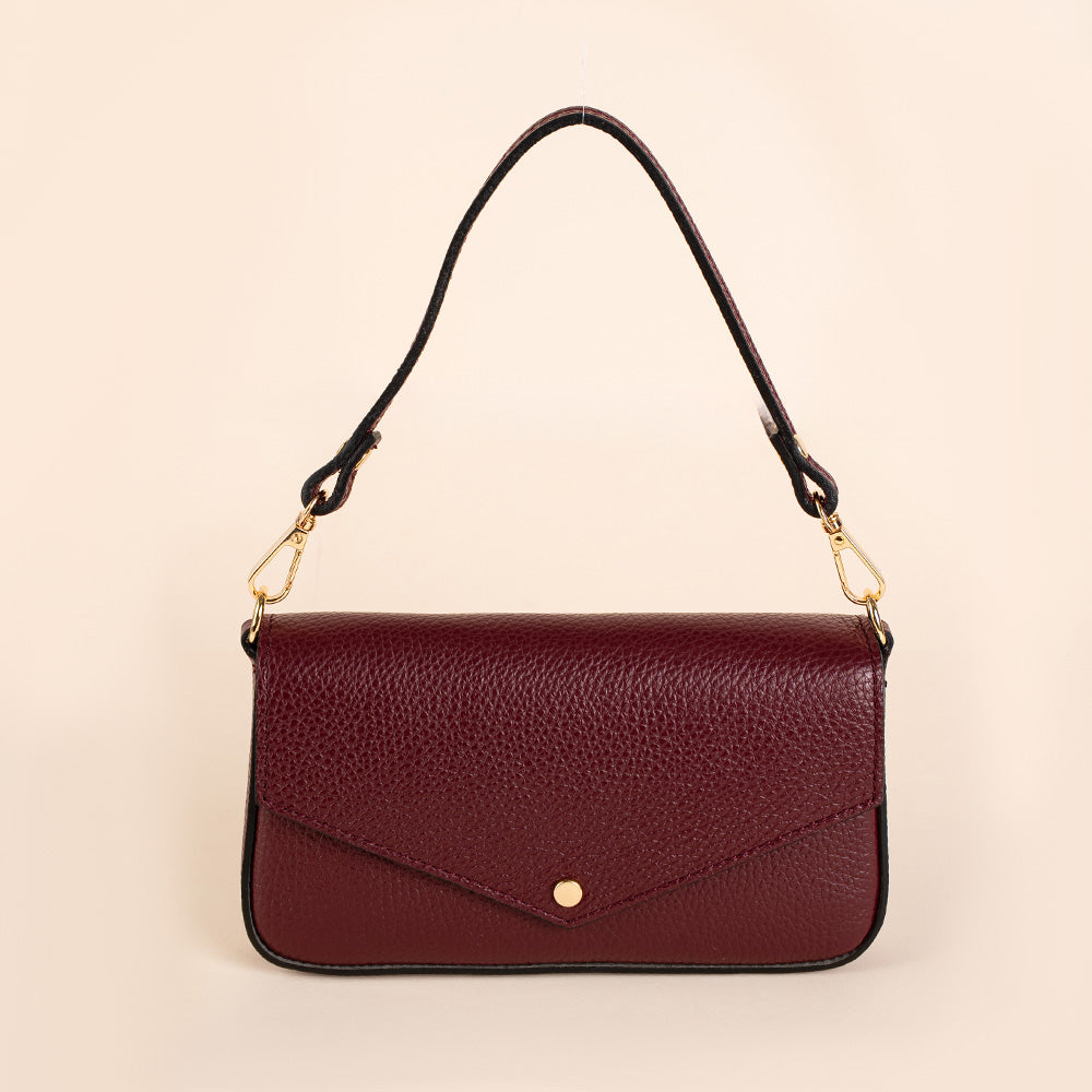 BORSA POCHETTE CON CHIUSURA A BOTTONE