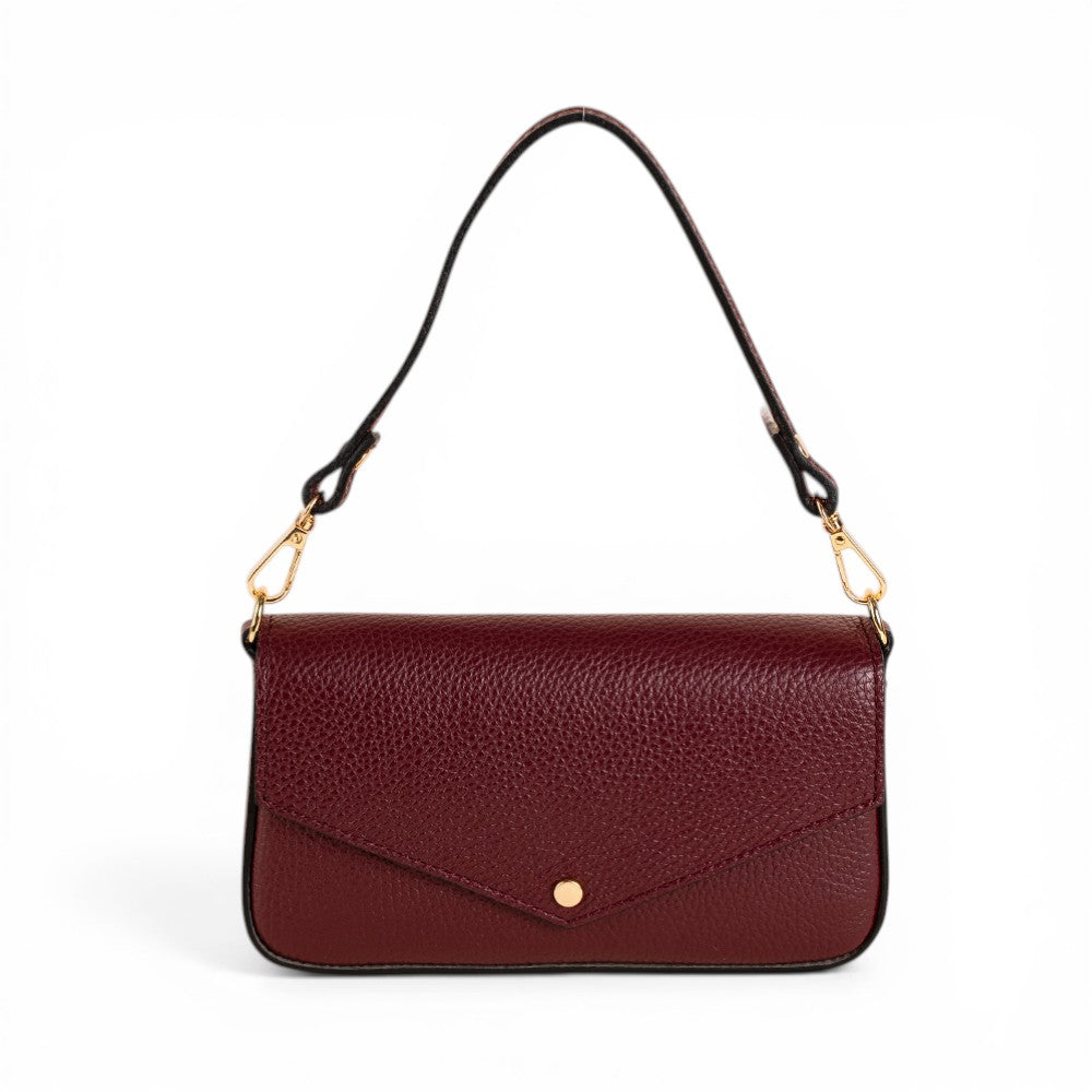 BORSA POCHETTE CON CHIUSURA A BOTTONE