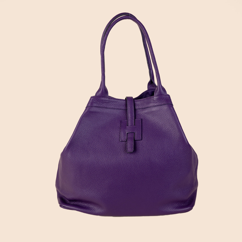 SHOULDER BAG WITH CENTRAL H AND TAB
