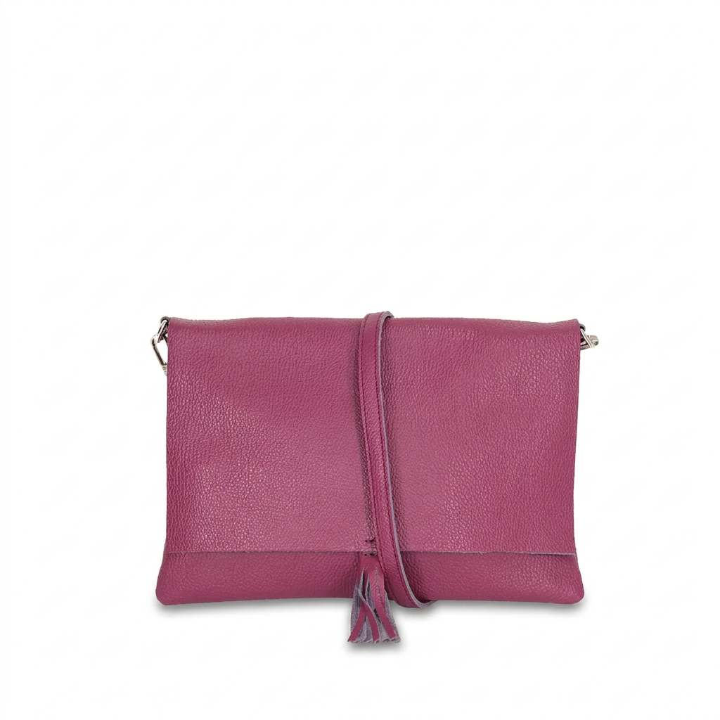 BORSA POCHETTE CON NAPPINA CENTRALE
