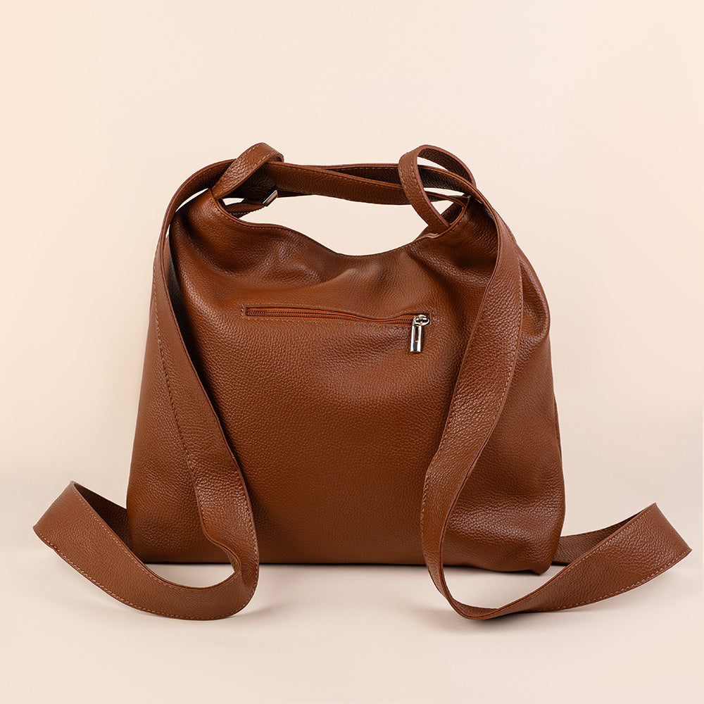 SHOULDER BAG CONVERTIBLE INTO A LARGE BACKPACK