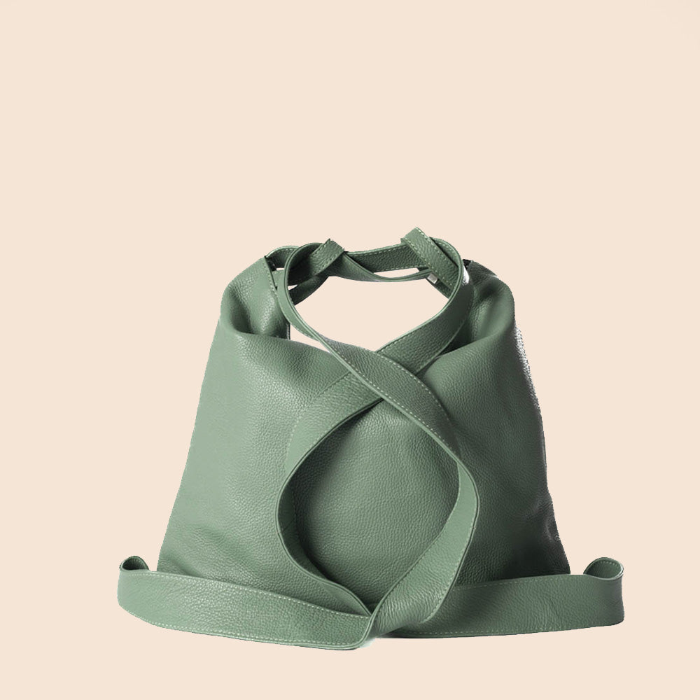 SHOULDER BAG CONVERTIBLE INTO A LARGE BACKPACK