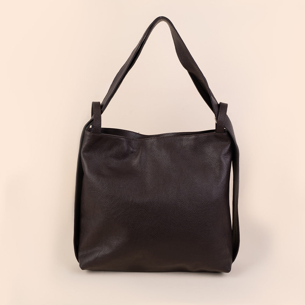 SHOULDER BAG CONVERTIBLE INTO A LARGE BACKPACK