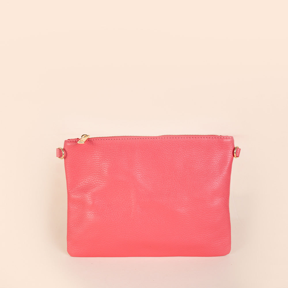 BORSA POCHETTE MEDIA RETTANGOLARE CLASSICA CON ZIP