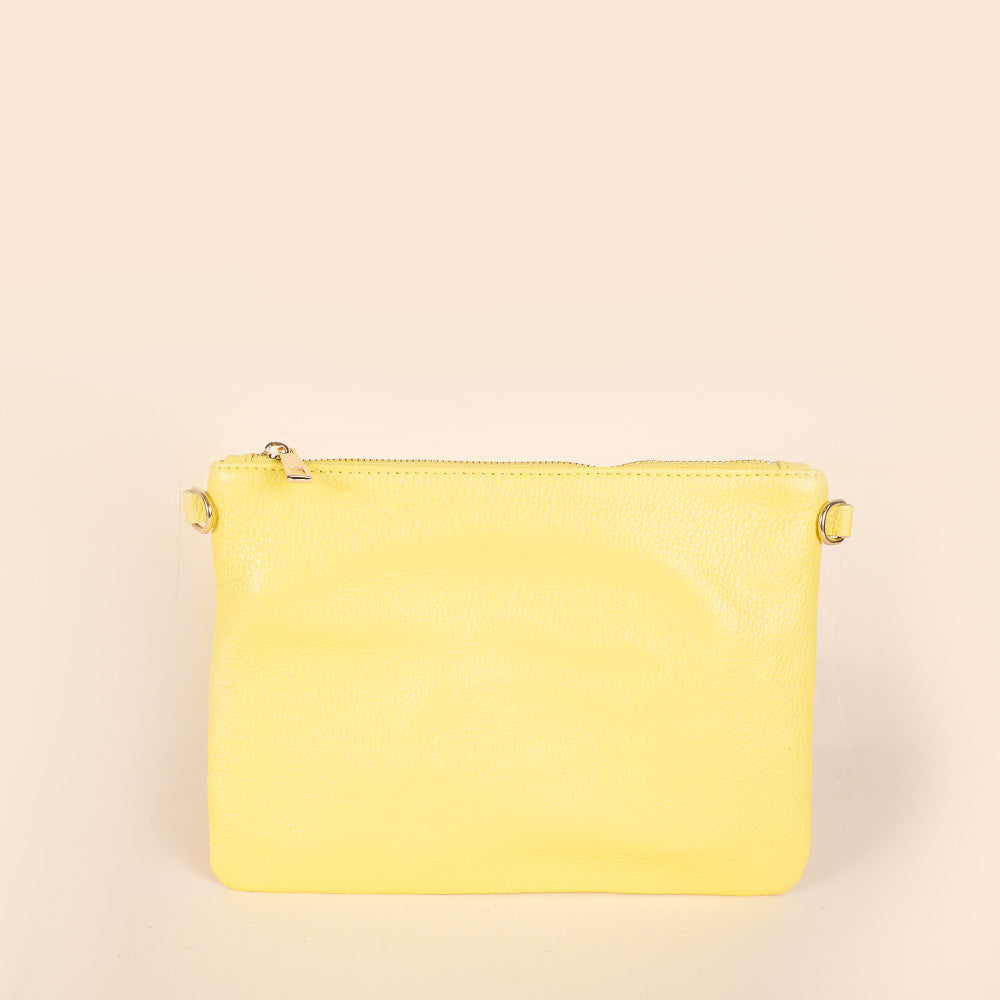 BORSA POCHETTE MEDIA RETTANGOLARE CLASSICA CON ZIP