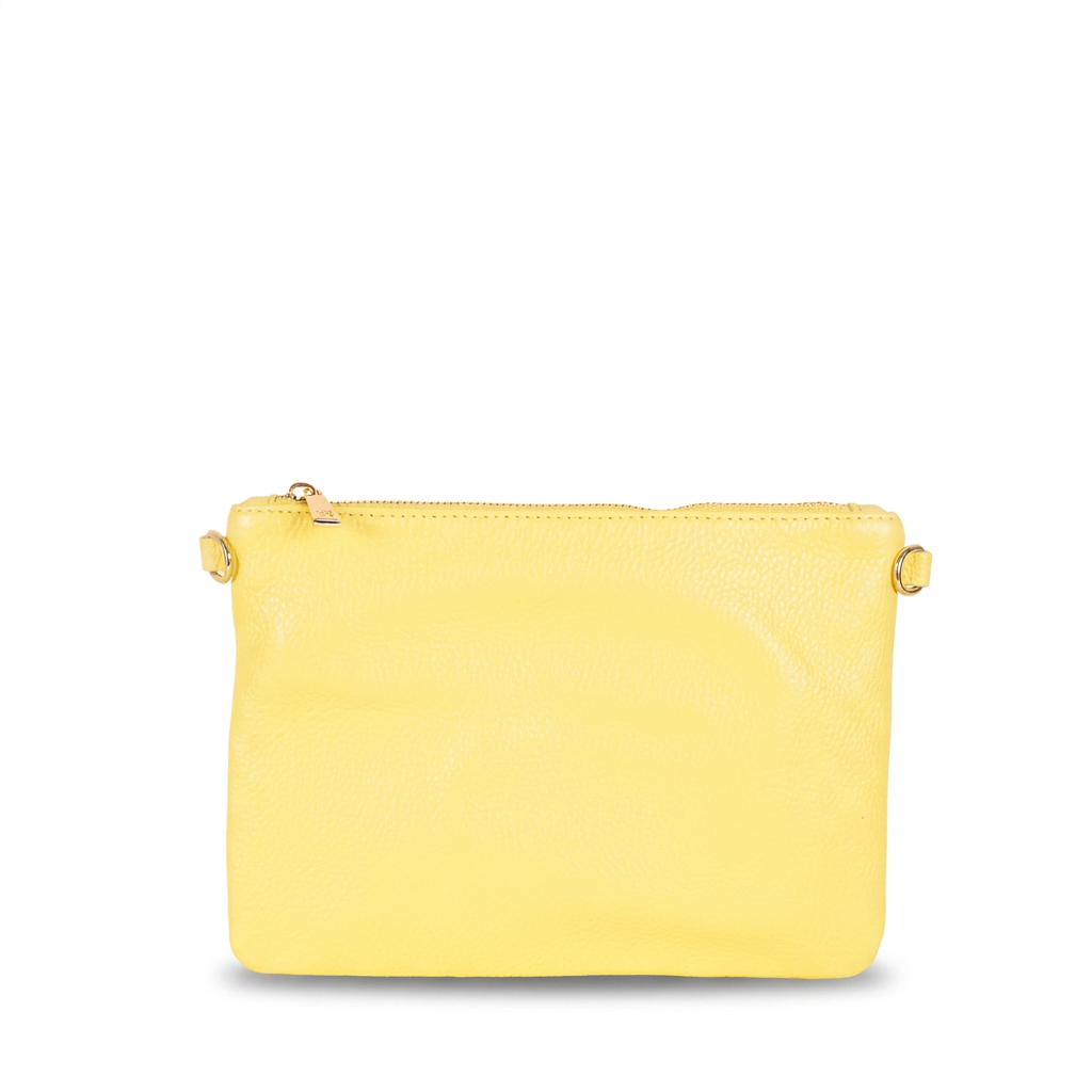 BORSA POCHETTE MEDIA RETTANGOLARE CLASSICA CON ZIP