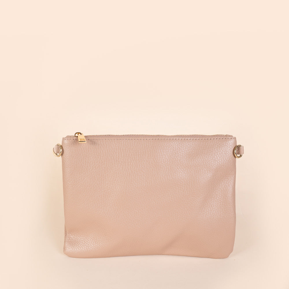 BORSA POCHETTE MEDIA RETTANGOLARE CLASSICA CON ZIP