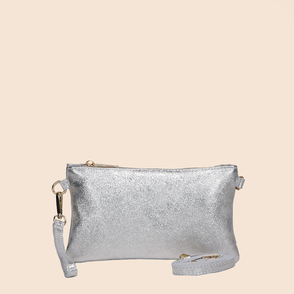 BORSA POCHETTE MINI RETTANGOLARE CLASSICA CON ZIP