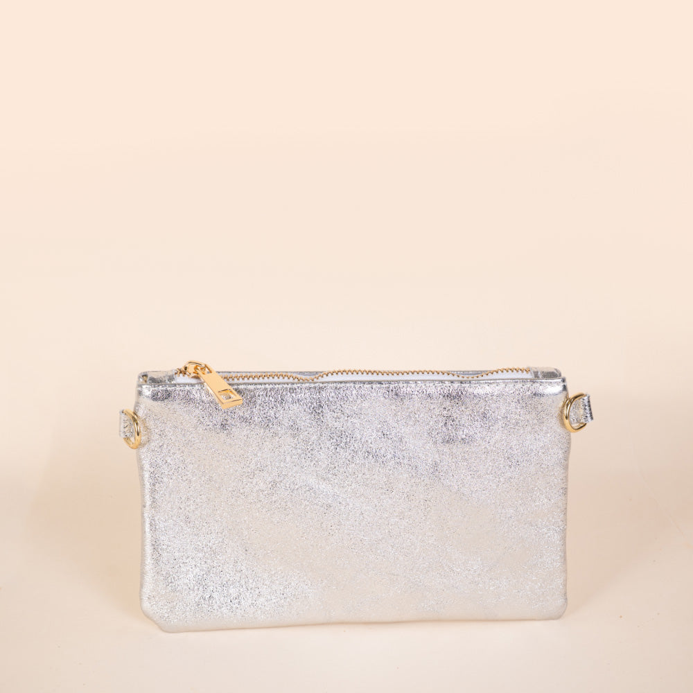 BORSA POCHETTE MINI RETTANGOLARE CLASSICA CON ZIP